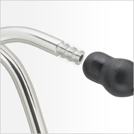 lắp nút tai nghe vào ống nghe bác sĩ littmann
